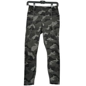 Active‎ Life Camo High-Waisted Side Pockets Athleisure Leggings Womens Small